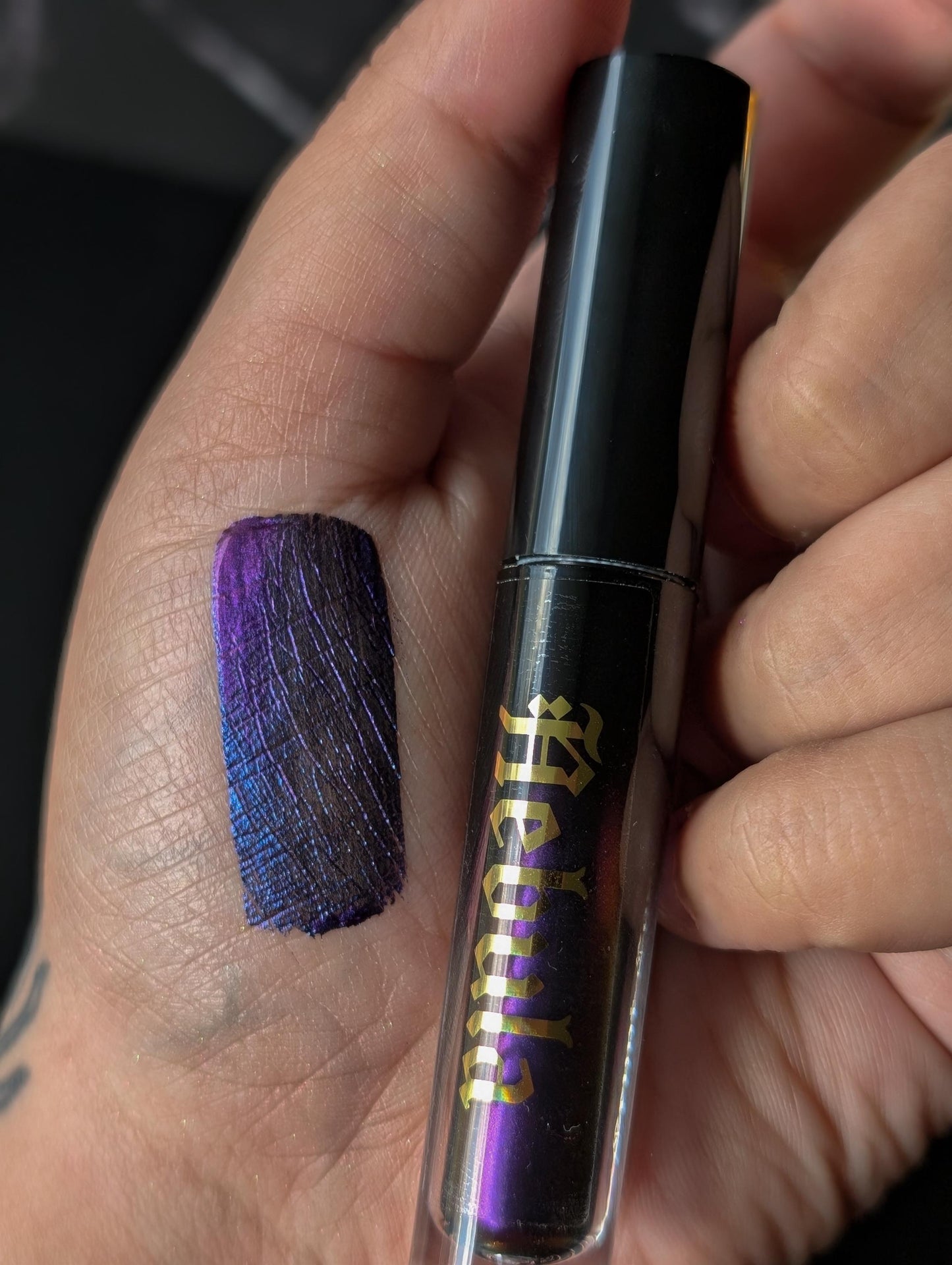 NEBULA - Duochrome liquid eyeshadows, space themed, multichrome cosmetics, witchy makeup, astrology, astronomy, highlighter, vegan