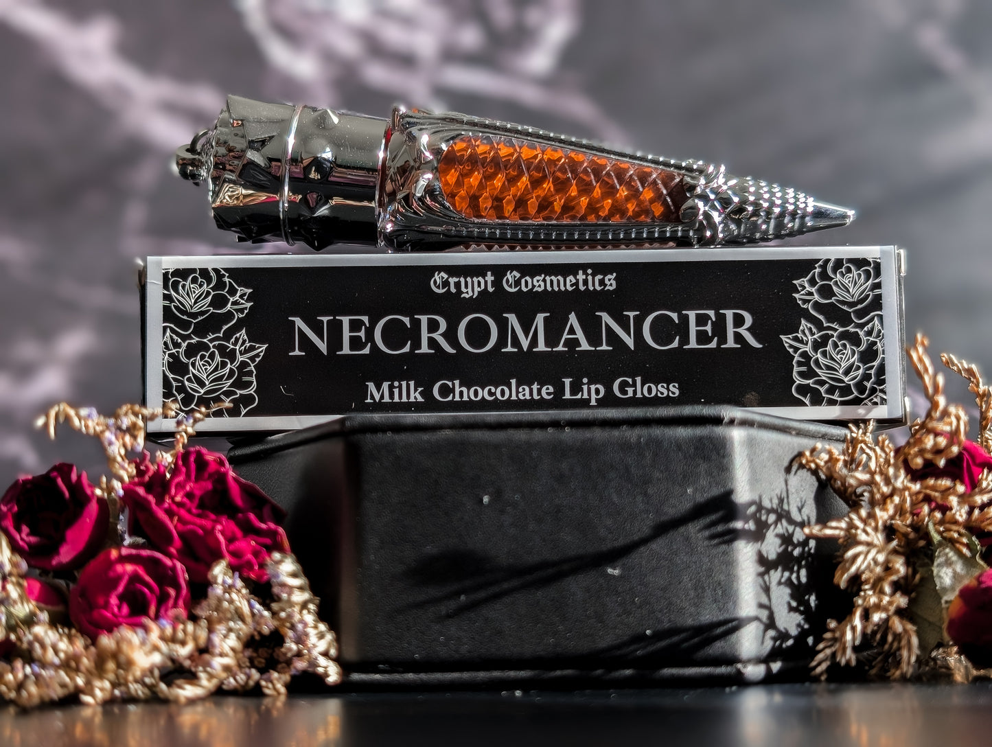 NECROMANCER (Silver Edition) - Dark brown milk chocolate lip gloss
