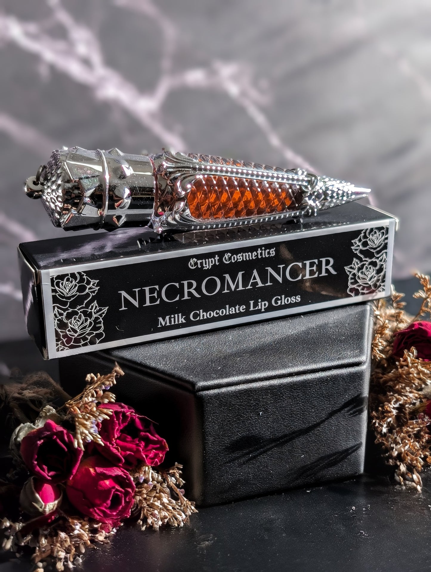 NECROMANCER (Silver Edition) - Dark brown milk chocolate lip gloss