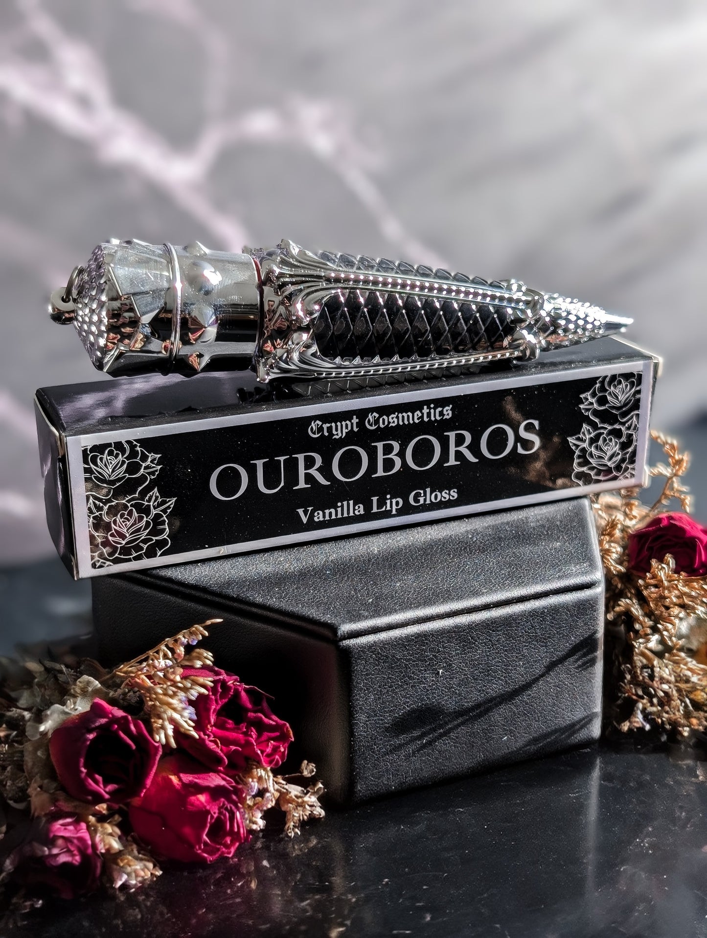 Ouroboros (Silver Edition) - Black french vanilla lip gloss