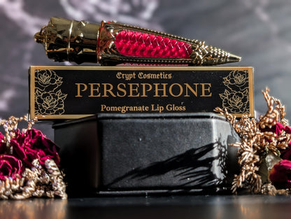 Persephone - Pomegranate pink lip gloss
