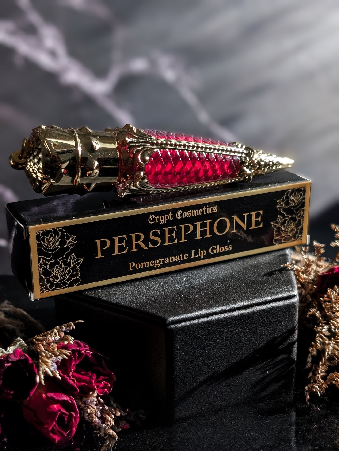 Persephone - Pomegranate pink lip gloss