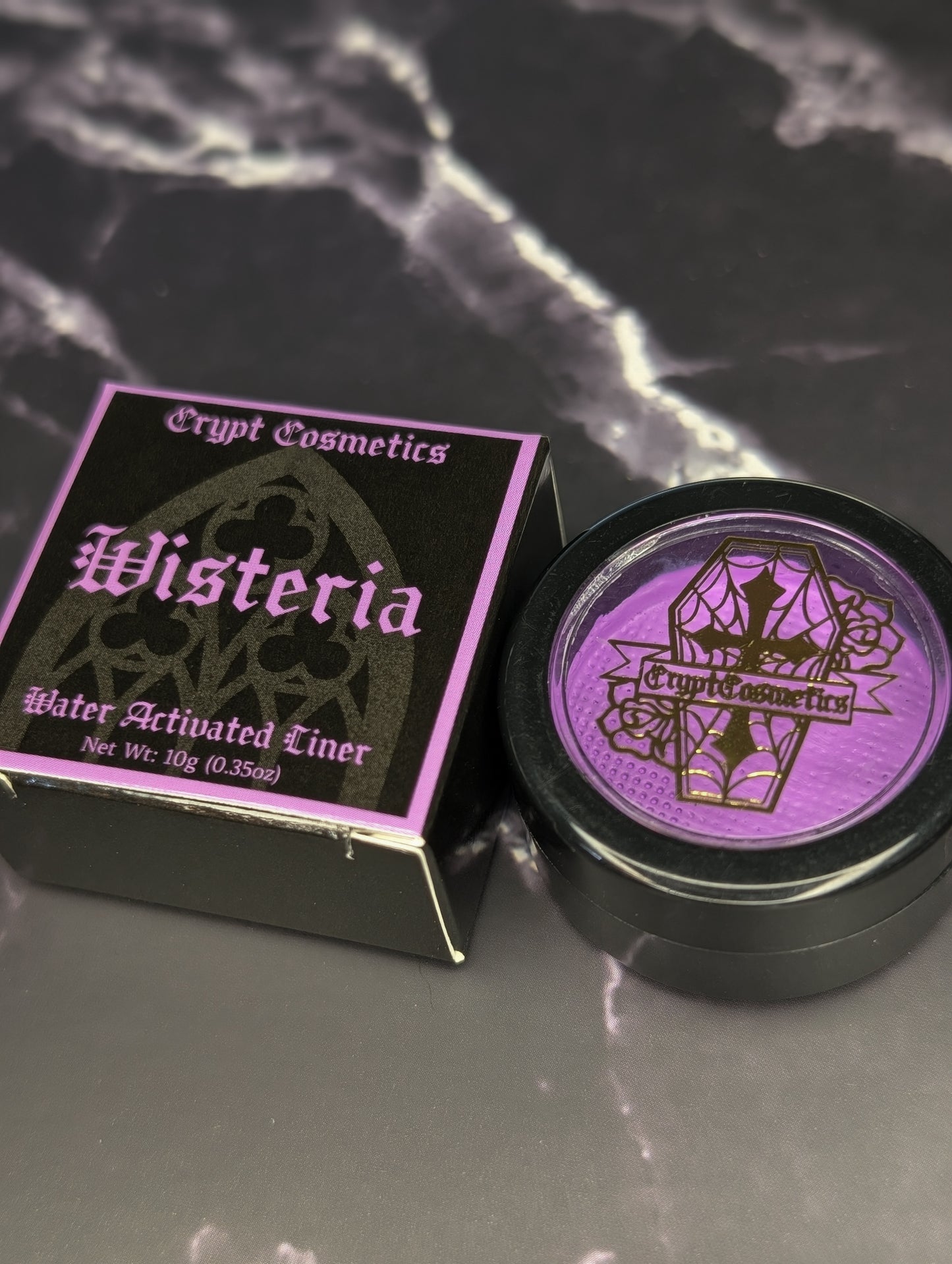Wisteria - Pastel purple water activated liner (UV reactive)