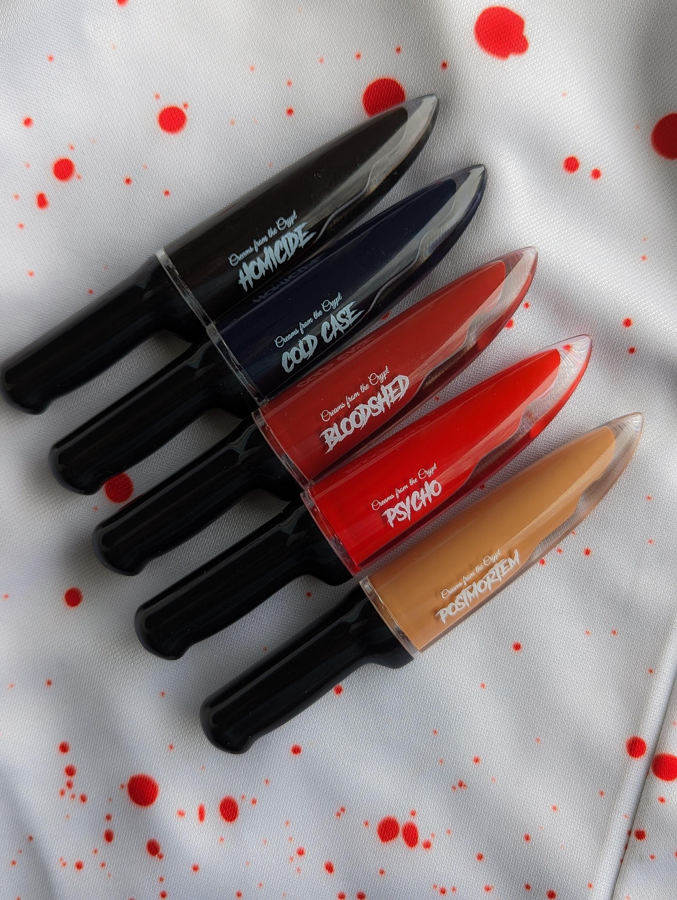 Cold Case - Dark blue knife shaped matte slasher liquid lipstick