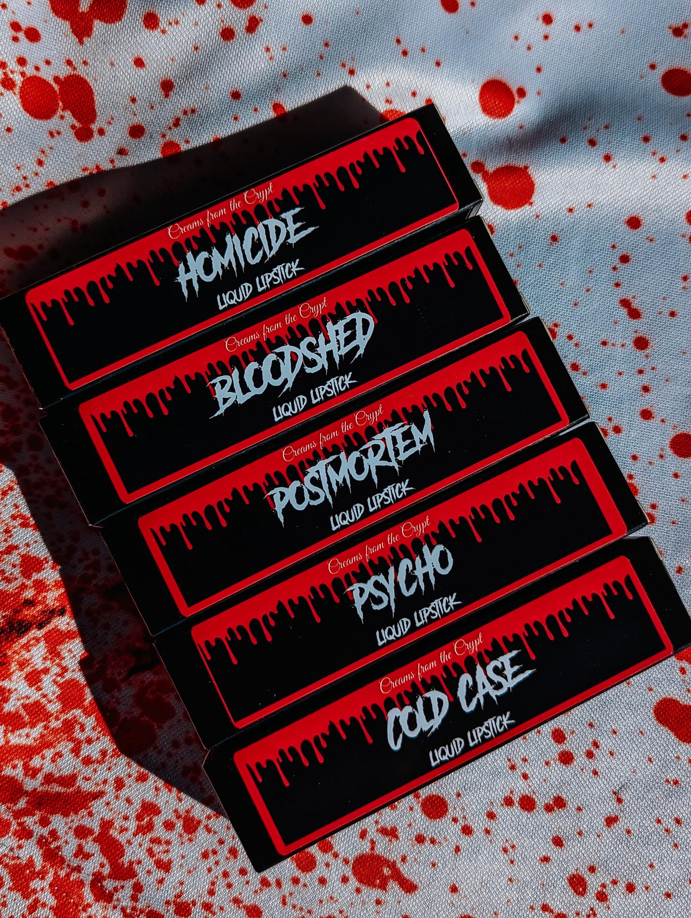 Cold Case - Dark blue knife shaped matte slasher liquid lipstick