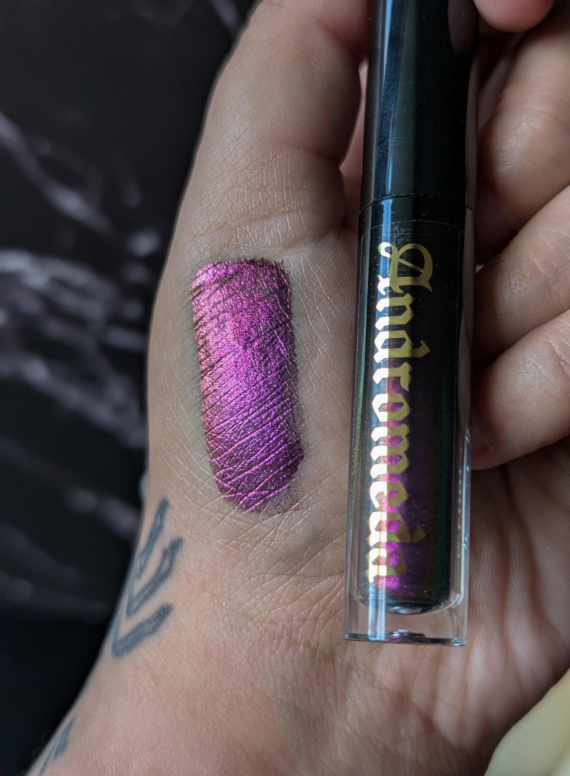 ANDROMEDA - Duochrome liquid eyeshadows, space themed, multichrome cosmetics, witchy makeup, astrology, astronomy, highlighter, vegan