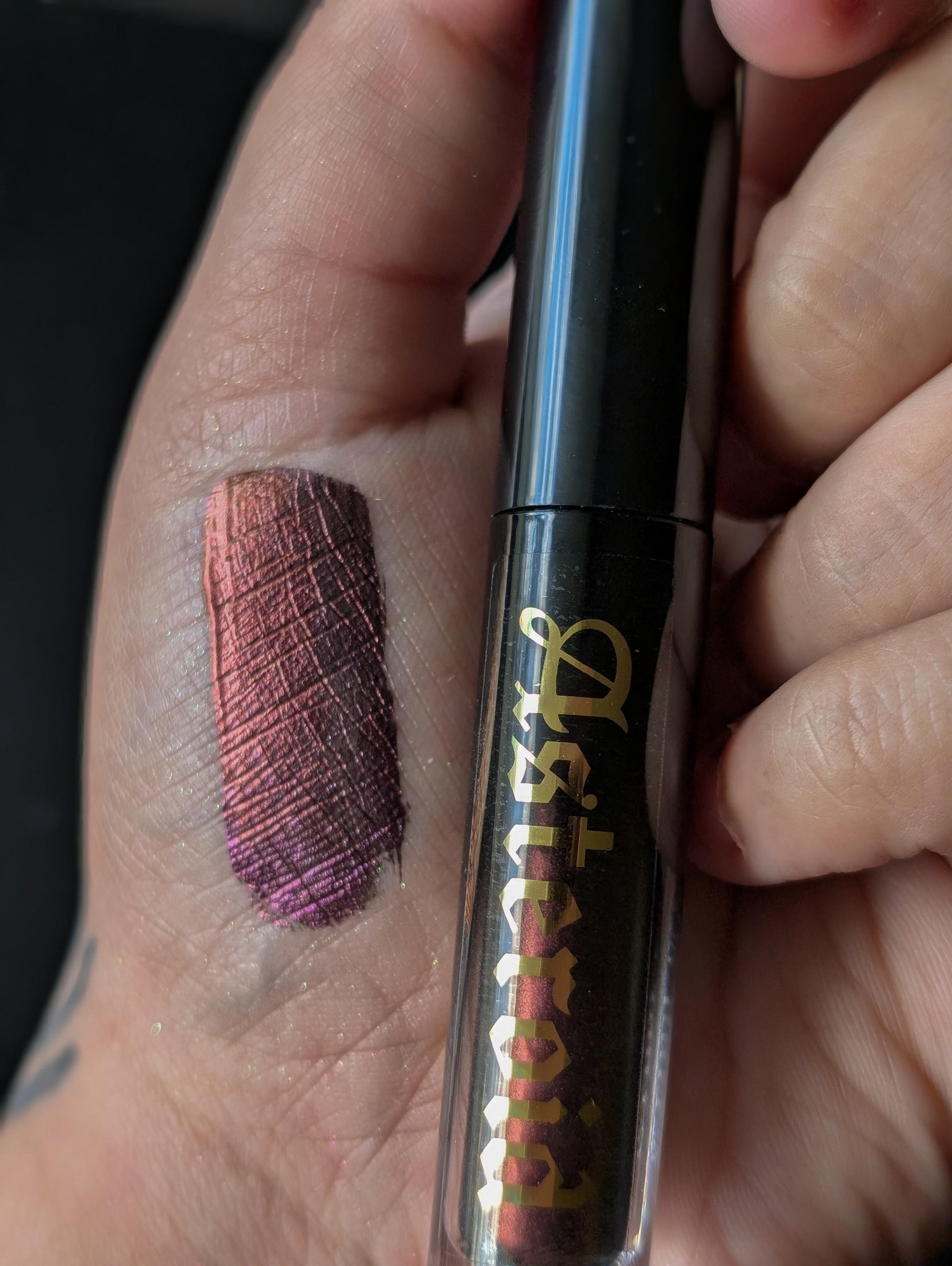 ASTEROID - Duochrome liquid eyeshadows, space themed, multichrome cosmetics, witchy makeup, astrology, astronomy, highlighter, vegan