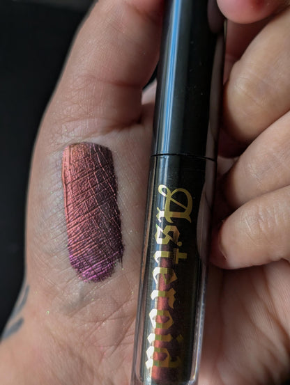 ASTEROID - Duochrome liquid eyeshadows, space themed, multichrome cosmetics, witchy makeup, astrology, astronomy, highlighter, vegan