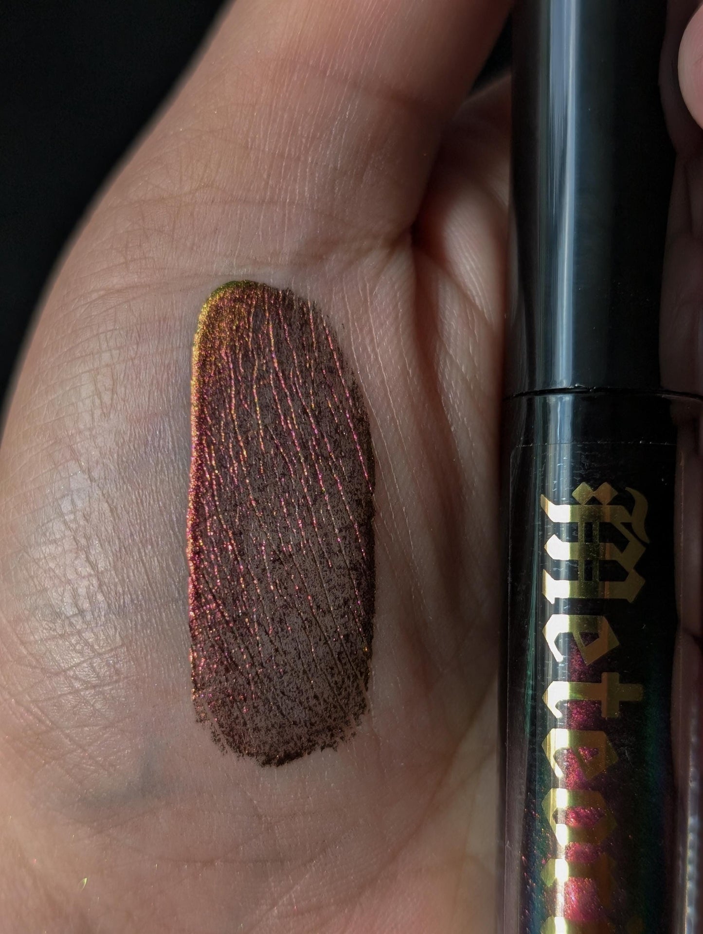 METEORITE - Duochrome liquid eyeshadows, space themed, multichrome cosmetics, witchy makeup, astrology, astronomy, highlighter, vegan