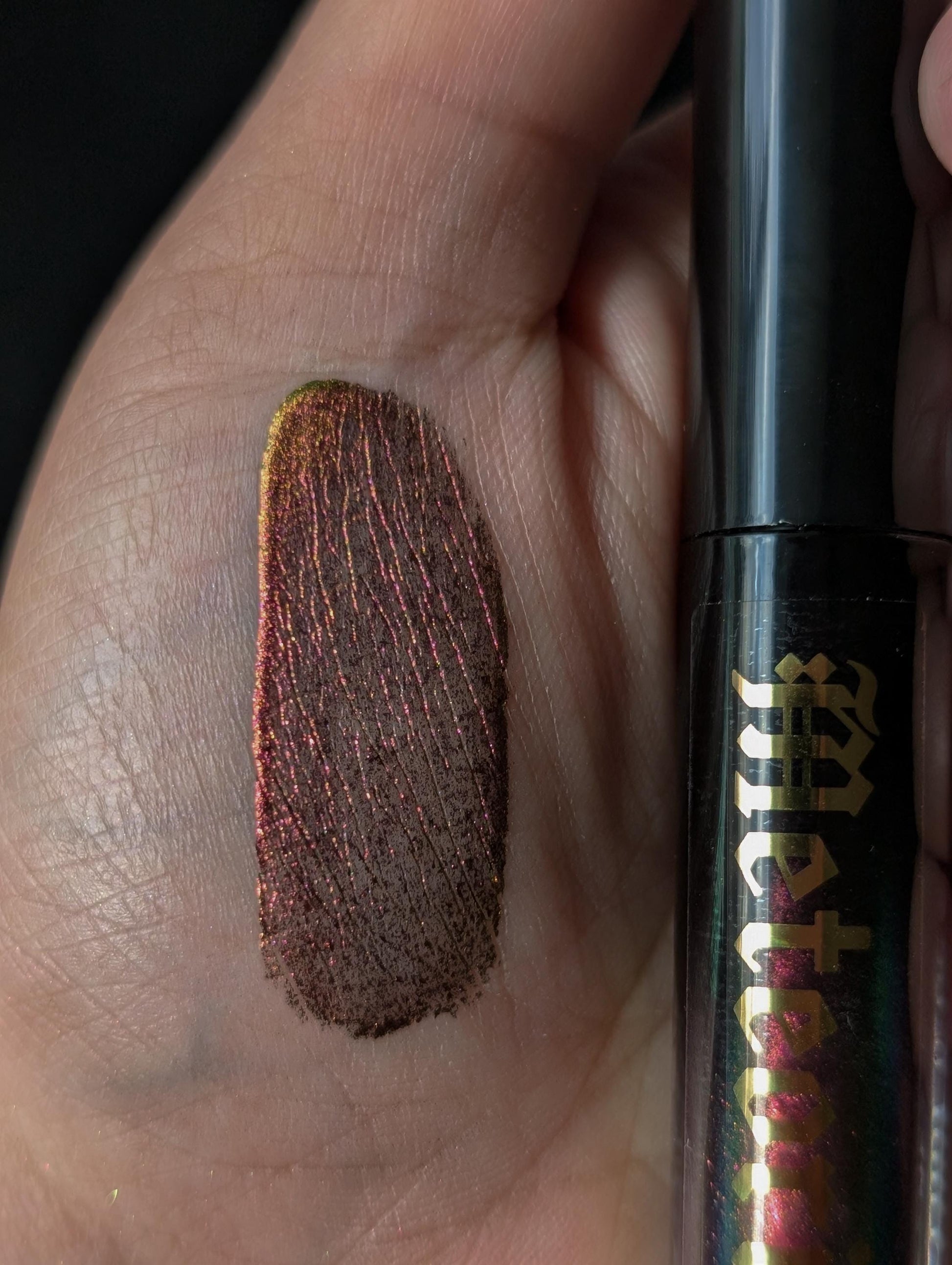 METEORITE - Duochrome liquid eyeshadows, space themed, multichrome cosmetics, witchy makeup, astrology, astronomy, highlighter, vegan