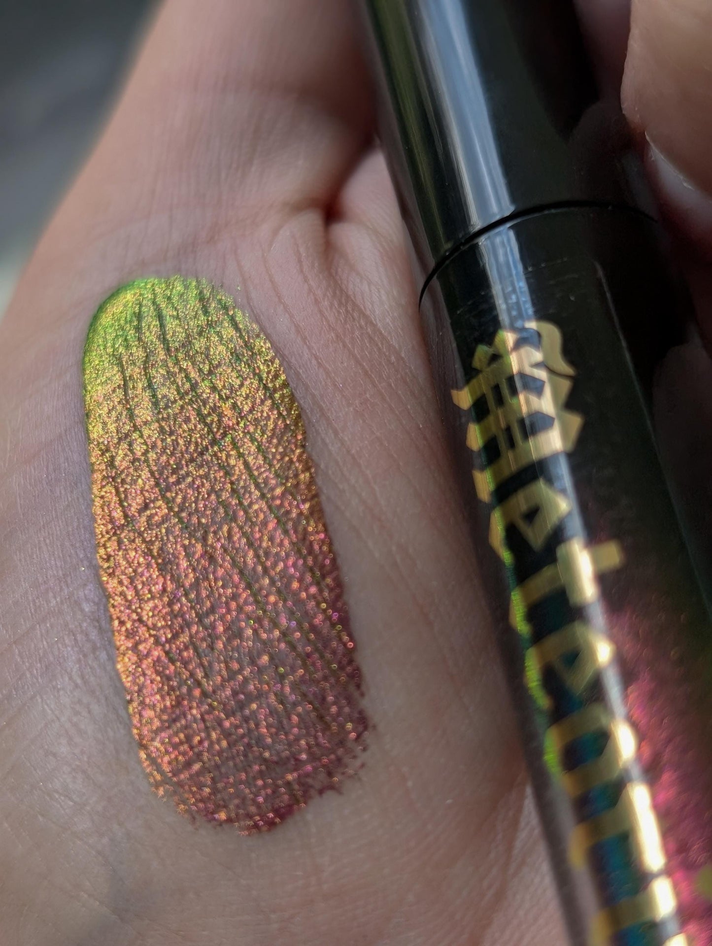 METEORITE - Duochrome liquid eyeshadows, space themed, multichrome cosmetics, witchy makeup, astrology, astronomy, highlighter, vegan