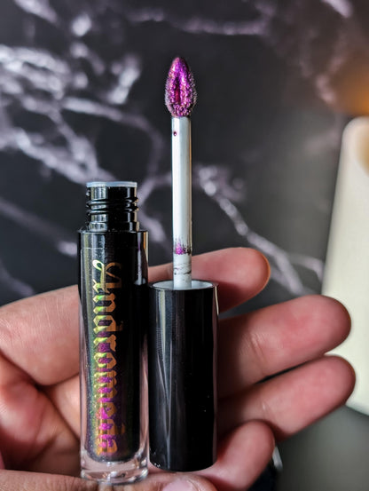 ANDROMEDA - Duochrome liquid eyeshadows, space themed, multichrome cosmetics, witchy makeup, astrology, astronomy, highlighter, vegan