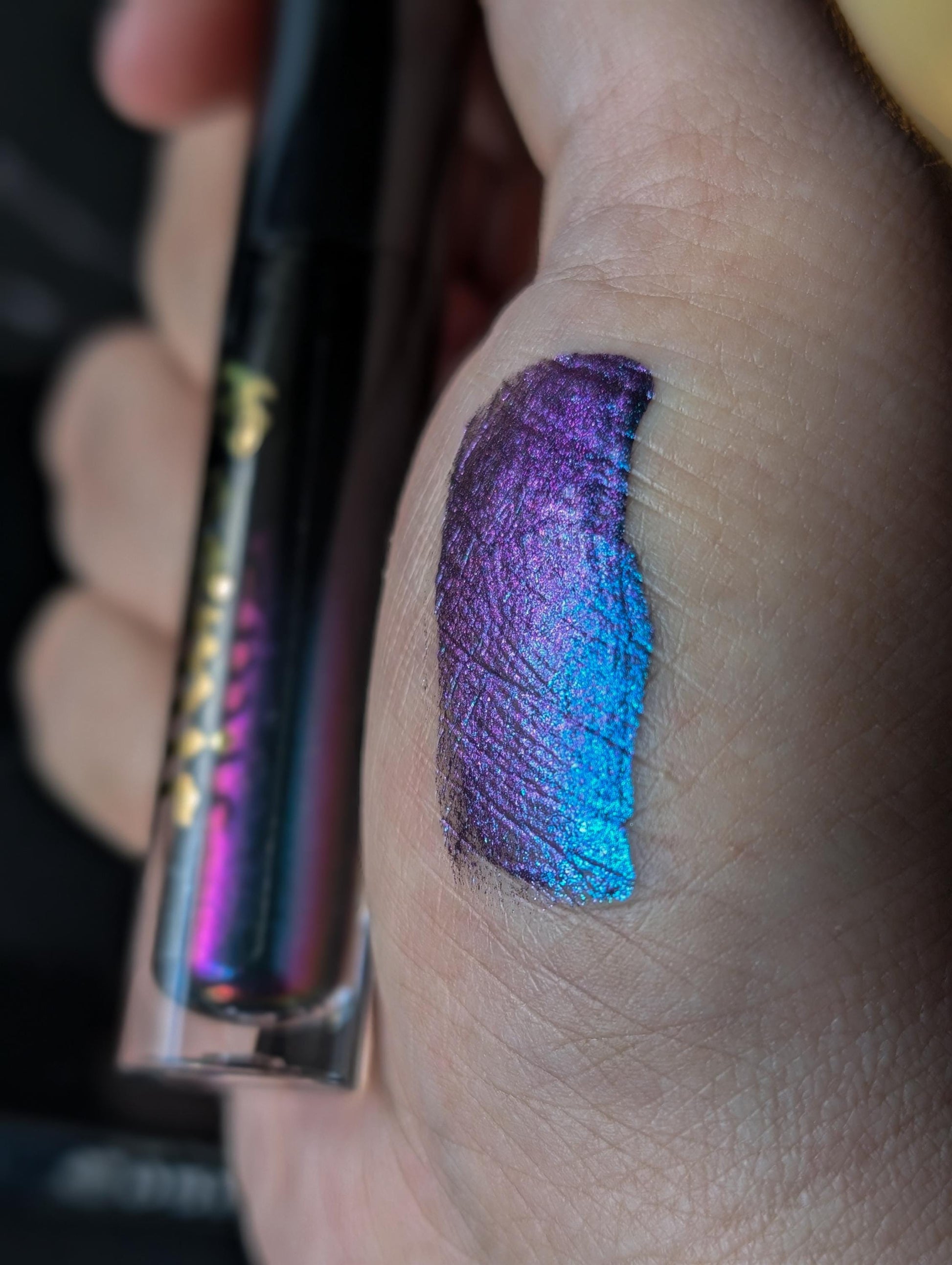 COSMIC - Duochrome liquid eyeshadows, space themed, multichrome cosmetics, witchy makeup, astrology, astronomy, highlighter, vegan