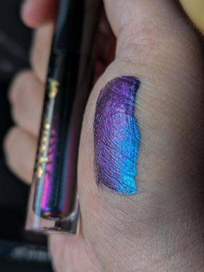 COSMIC - Duochrome liquid eyeshadows, space themed, multichrome cosmetics, witchy makeup, astrology, astronomy, highlighter, vegan
