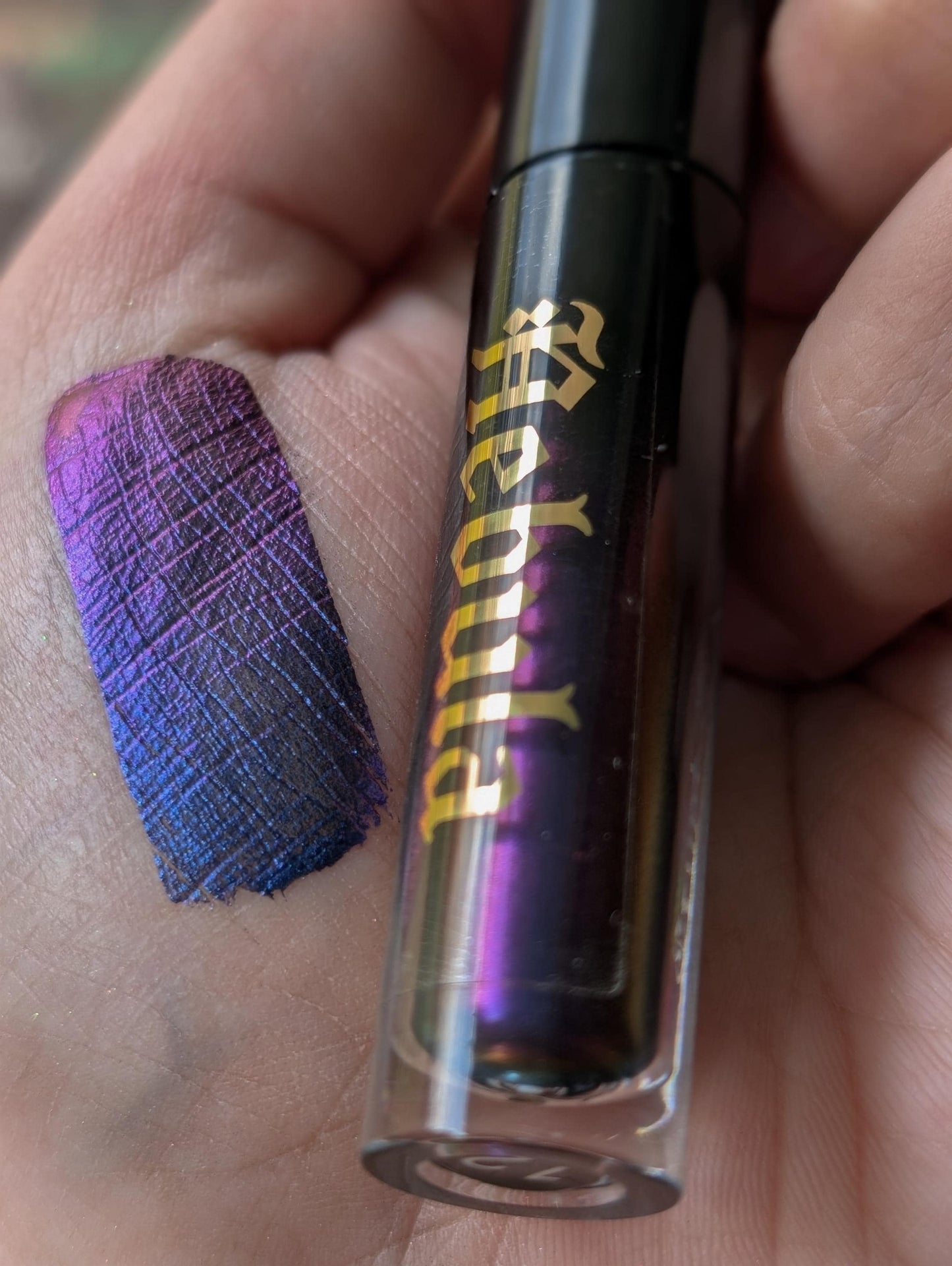 NEBULA - Duochrome liquid eyeshadows, space themed, multichrome cosmetics, witchy makeup, astrology, astronomy, highlighter, vegan
