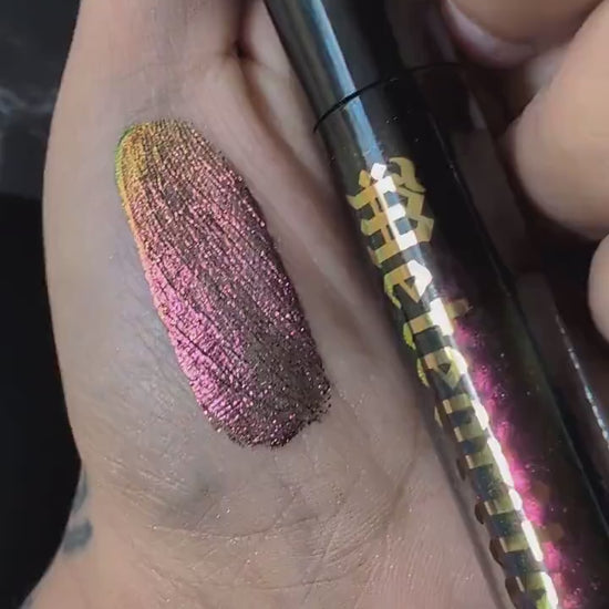 METEORITE - Duochrome liquid eyeshadows, space themed, multichrome cosmetics, witchy makeup, astrology, astronomy, highlighter, vegan