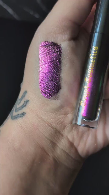ANDROMEDA - Duochrome liquid eyeshadows, space themed, multichrome cosmetics, witchy makeup, astrology, astronomy, highlighter, vegan