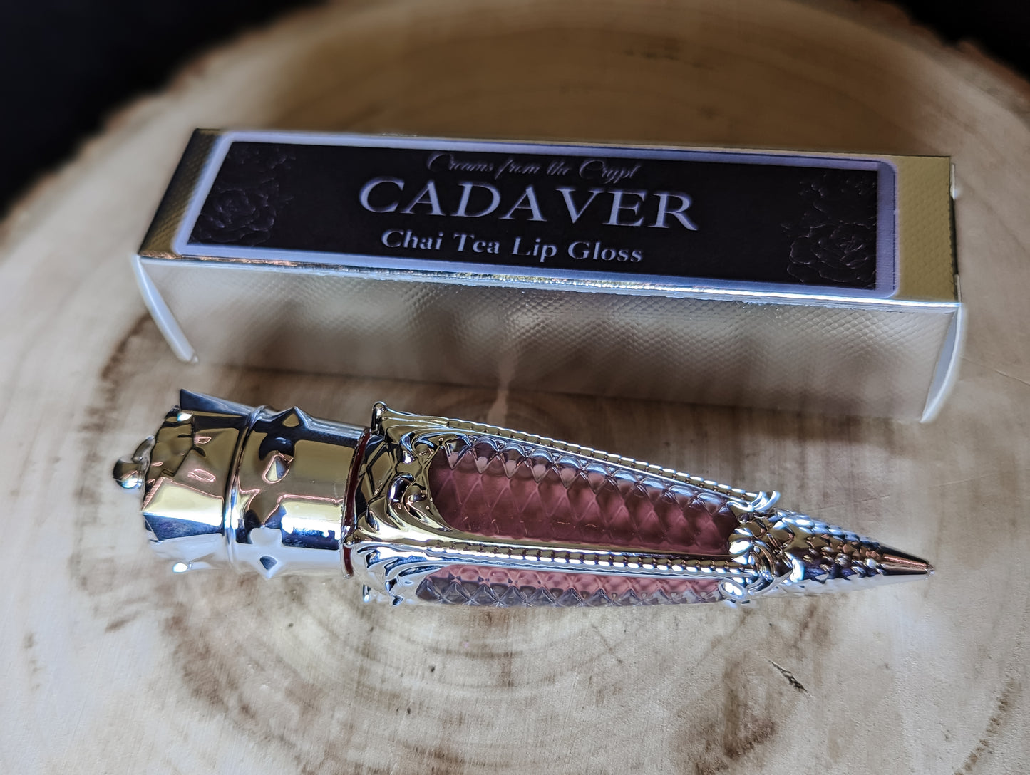 CADAVER (Silver Edition) - Warm nude chai tea flavored lip gloss