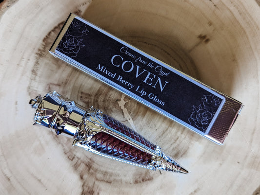 COVEN (Silver Edition) - Dark Mauve mixed berry flavored lip gloss